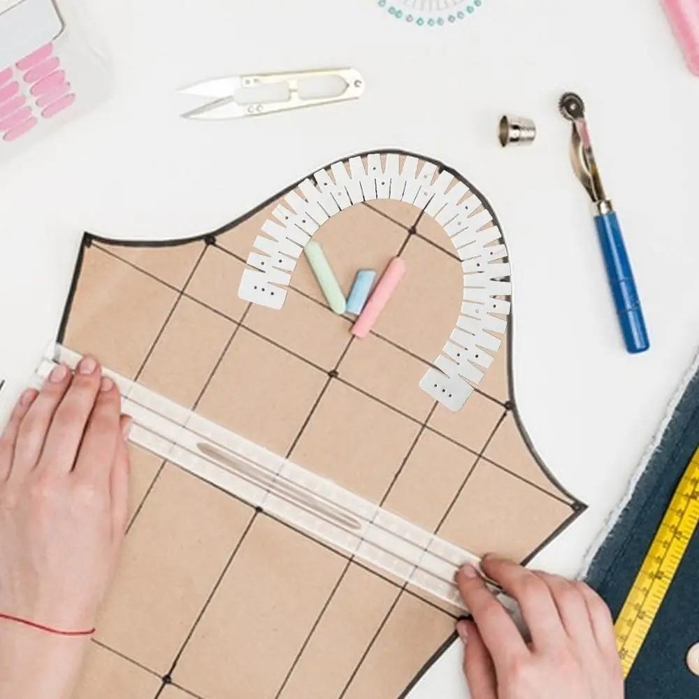 Time-Saving Sewing Artifact Portable Curve Scale Hemming Tool Bending Sewing Tool Craft Making
