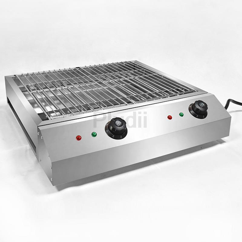 Двойной контроль электрическая нержавеющая сталь гриль печь бытовая электрическая сковорода многофункциональная гриль печь бездымный гриль горшок