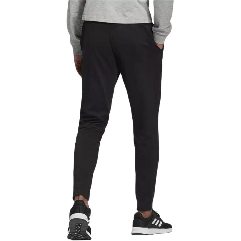 Adidas Knitted Sweatpants Men's Black Moderate Cuffed Pants GK8897