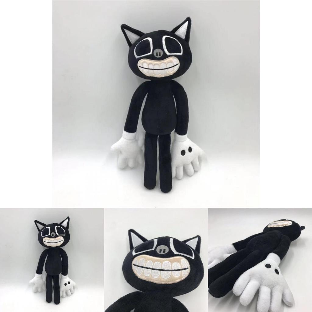 Серия Siren Head Плюшевая игрушка Черный кот Мягкая набивная кукла Идеально подходит для поклонников ужасов