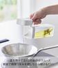 Yamazaki Tower Condiment Bottle with X D10 X Easy Disassembles for 1517 Lid, White, W6.6 H21.5cm, Refillable, Open/Close, Washing,