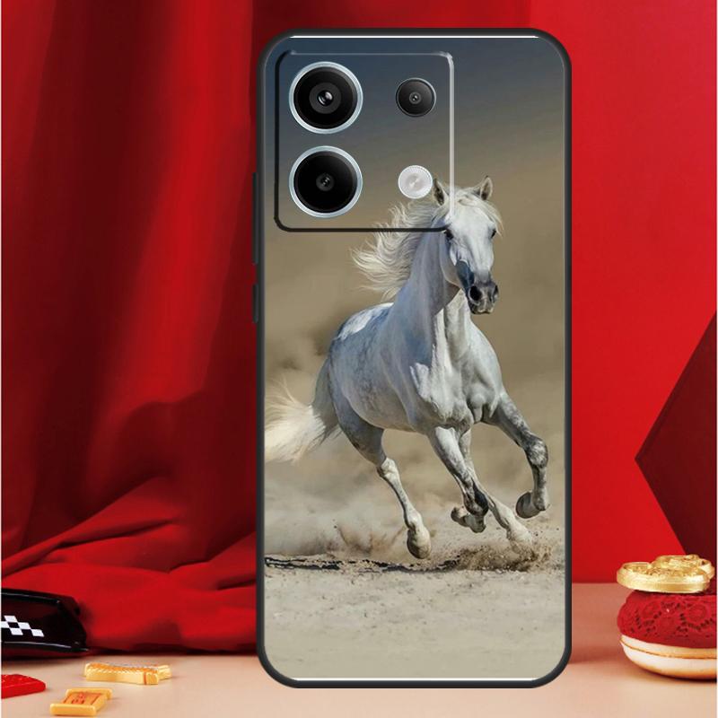 Чехол Бегущие лошади для Xiaomi Redmi Note 14 Pro 13 12 11 10 15 Pro Plus Redmi 15 14C 13C 10C 12C 15C Funda