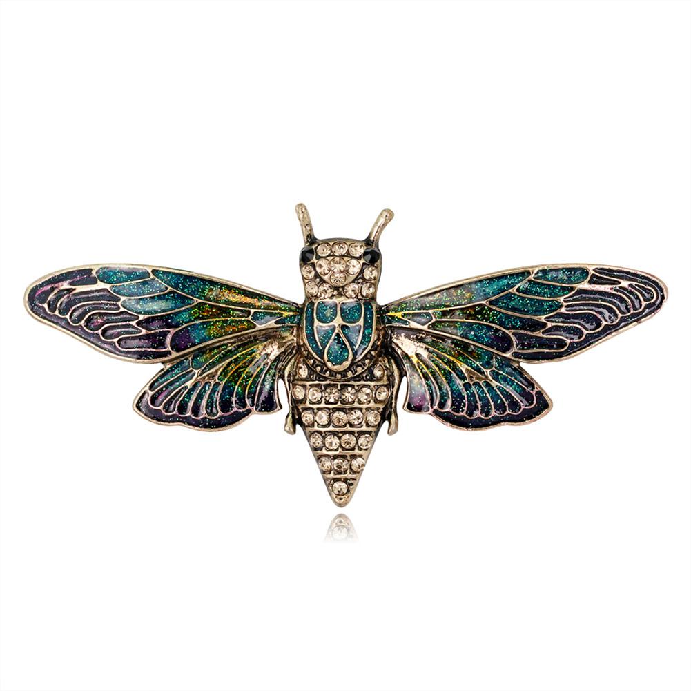 Women Lady New Fashion Epoxy Retro Personality Bee Brooch Clothing Accessories