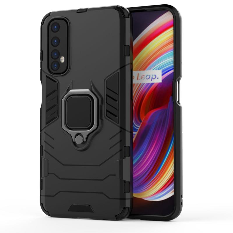 Для OPPO Realme Narzo 20 30 Pro задняя крышка телефона чехол противоударный защитный анти-падения металлический держатель кольца магнитный защитный чехол Funda Coque