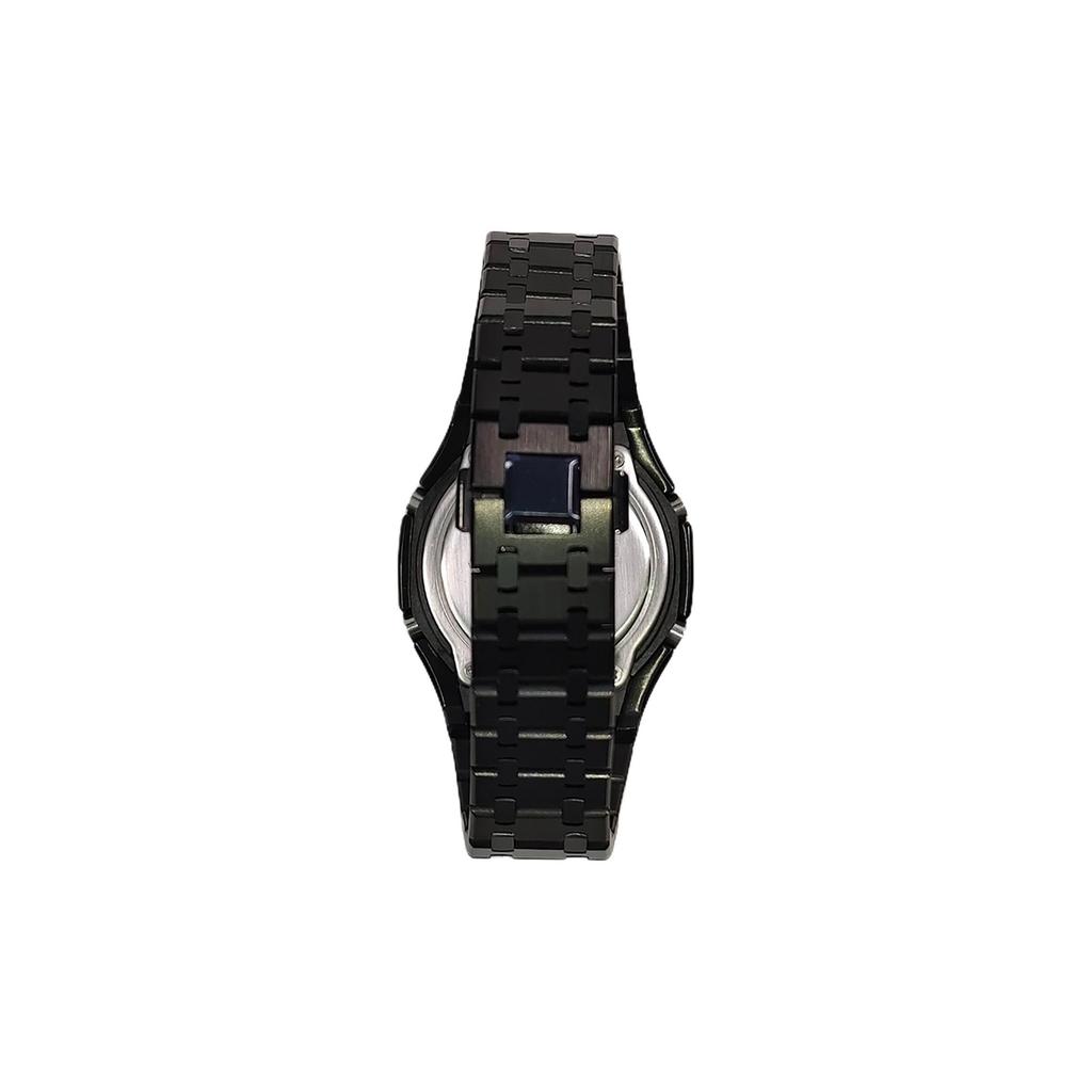 Casio Мужские часы с ЖК-дисплеем и аналоговой индикацией, серия 44 мм, черные, GA-2100-1A1(Watch3--)