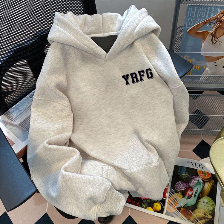 500G Thick Unisex College Style Hooded Sweatshirt for Autumn/Winter