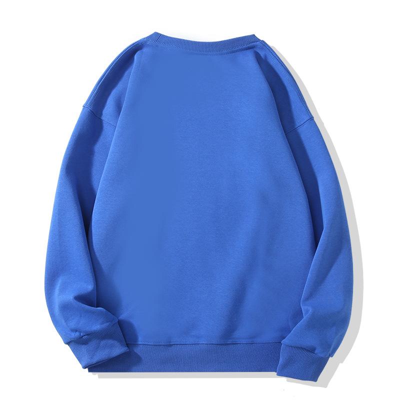 Men's Sweater New Spring and Autumn Loose Casual Crew Neck Sweater Solid Color Men's Pullover Long-sleeved Bottoming Shirt