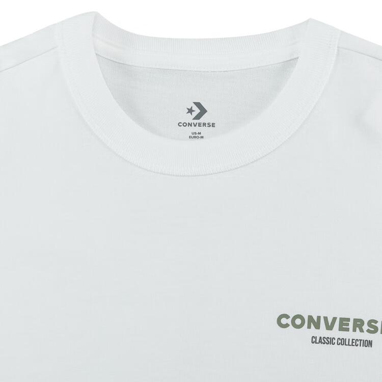 Новые мужские белые футболки Converse 10027715-A02