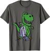 SmileteesAll Funny T-rex Dinosaur using Vacuum Cleaner T-Shirt