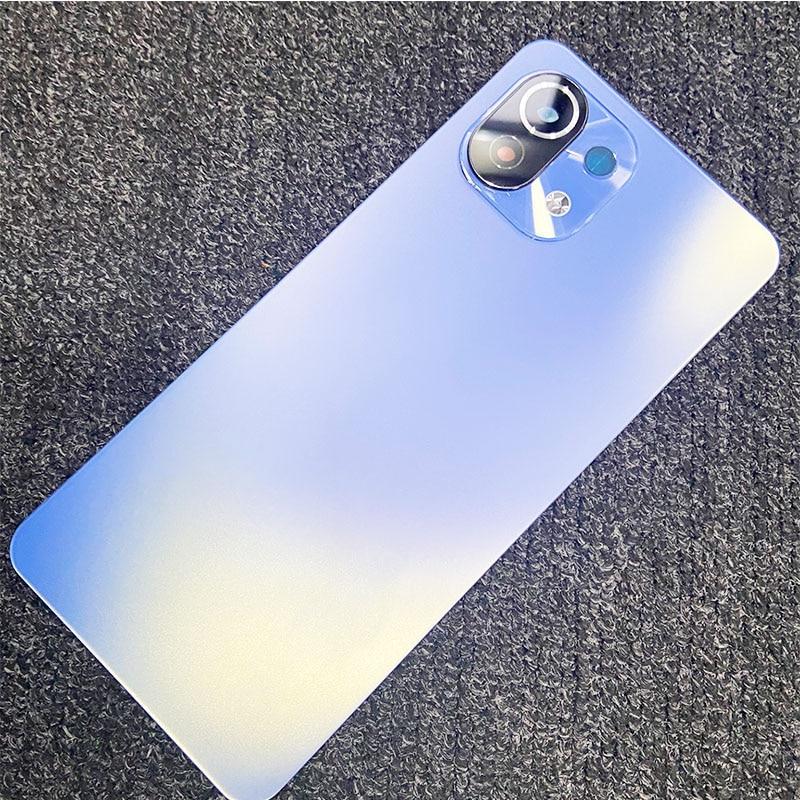 Новое заднее стекло для Xiaomi Mi 11 Lite 4G 5G, задняя панель аккумулятора, замена корпуса задней двери с камерой