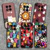 Мультяшные Милые Кошки Тема Мягкий Чехол для Телефона для Xiaomi Redmi Note 12 13 14 15 Pro Plus 11 12S 11S 11T 10 4G Черный Чехол Задняя Панель