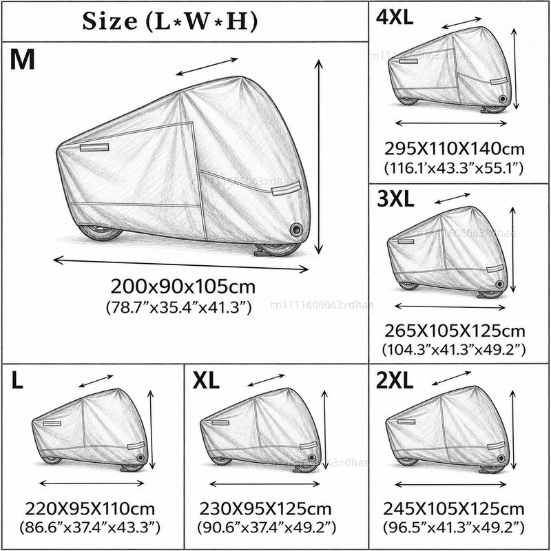Premium Motorcycle Cover All Weather Dust Rain UV Protection 190T Oxford Cloth For For VOGE DSX 900 DSX 625 DSX 500 DSX900 DSX