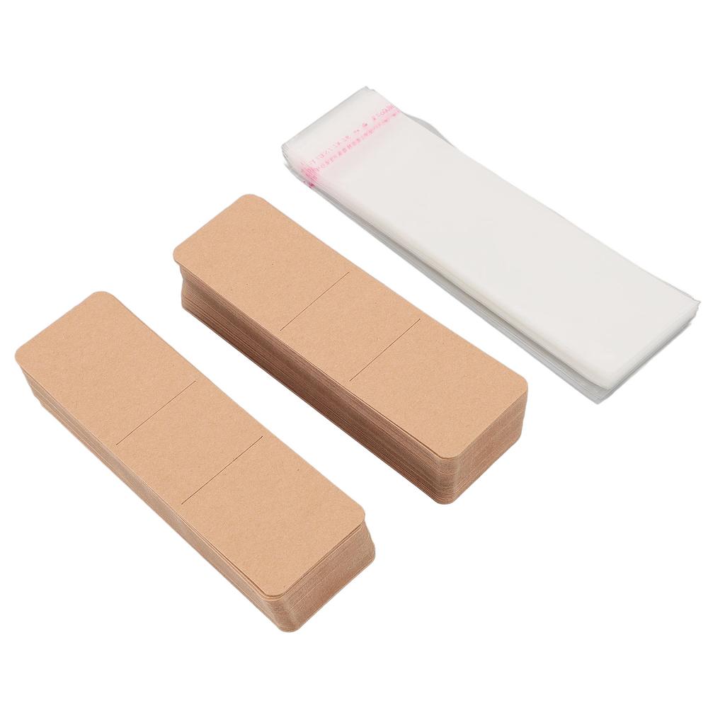 Набор из 200 штук, набор закладок, пустые закладки, демонстрационная карточка и прозрачный самоклеящийся пакет для