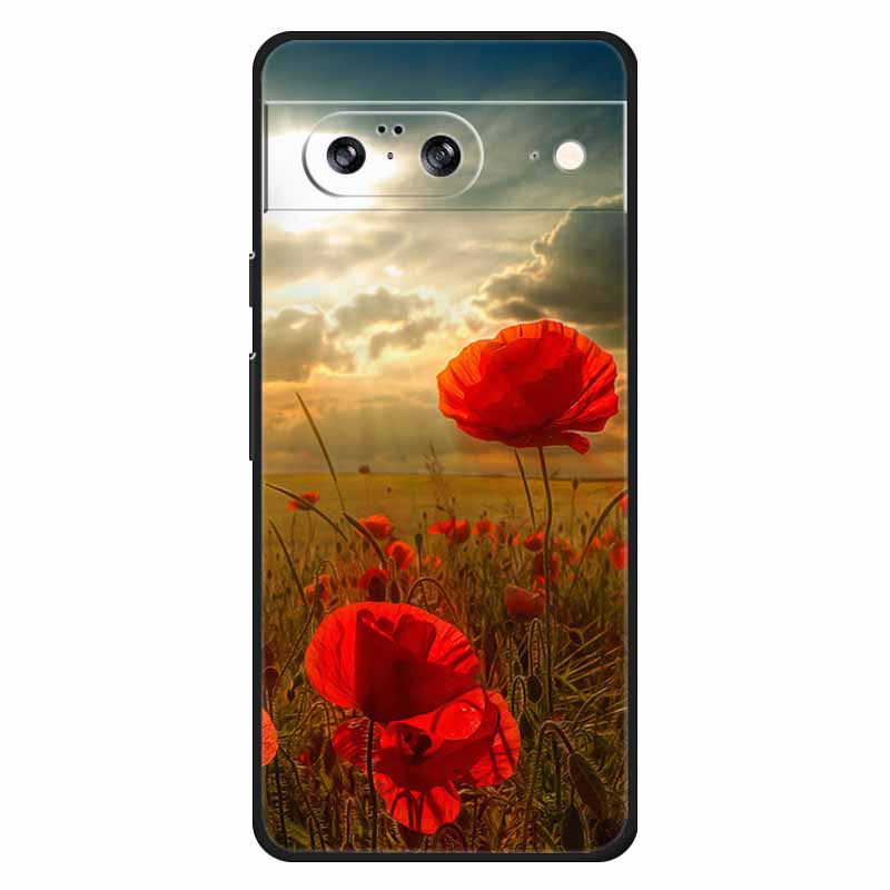 Для Google Pixel 8 / 8pro Чехол Мягкий Силикон Лев Сова Роскошные Задние Крышки Для Google Pixel 8 Pro Чехлы Pixel8 Мультяшные Корпуса