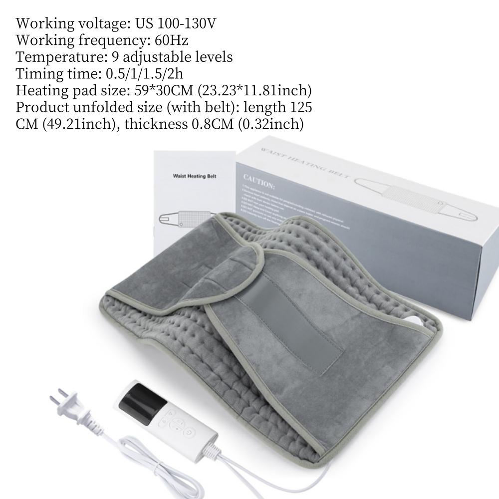 Waist Heating Pad Electric Hot Compress Women Menstrual Cramps Belt Washable Abdomen Back Warming Blanket 220V 110V Home Office