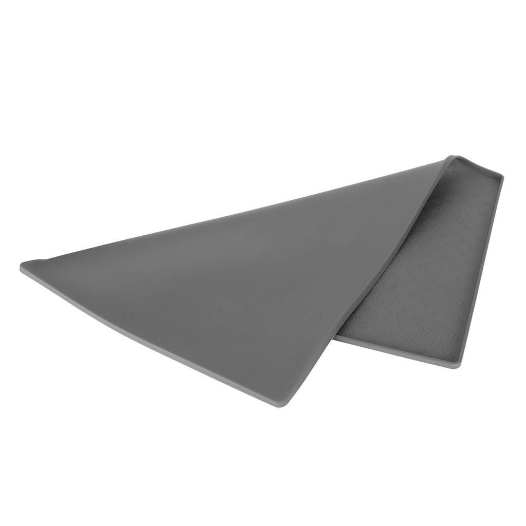 Pet Feeding Mat Silicone Waterproof Safe Raised Edge Slip Resistant Pet Mat for Dog Cat