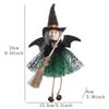 Держа метлу Хэллоуин Ведьма Подвеска Смешной Хэллоуин Подвеска Декор Творческий Ведьма Кукла Сад