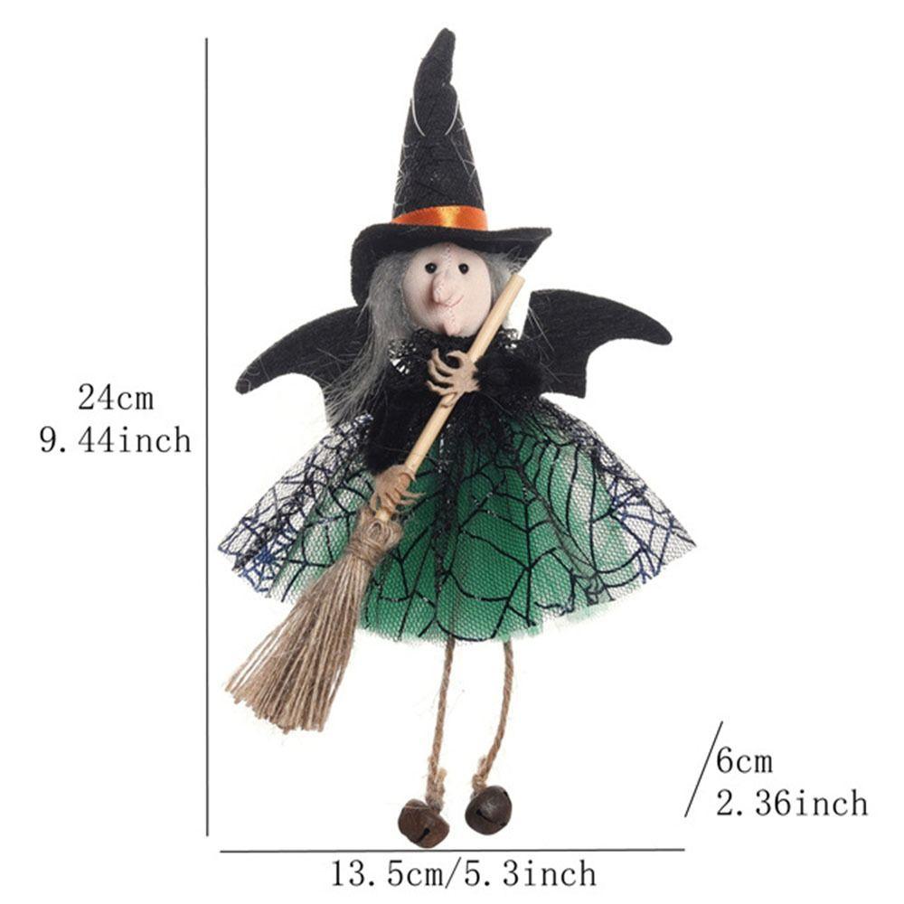 Держа метлу Хэллоуин Ведьма Подвеска Смешной Хэллоуин Подвеска Декор Творческий Ведьма Кукла Сад