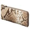 [ГОЛОС] Выровнять выровнять Сделано в Италии коровья кожа Atema Анаконда Диамантина женский тонкий длинный кошелек L-образной застежкой Элегантный На питоне Тисненый Увеличенный