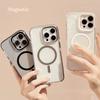 Однотонный Магнитный Премиум Чехол для IPhone 17Promax, Совместим с Моделями 16 и 13, Ударопрочная Рамка, Мягкий, Прозрачный, Высокое Качество