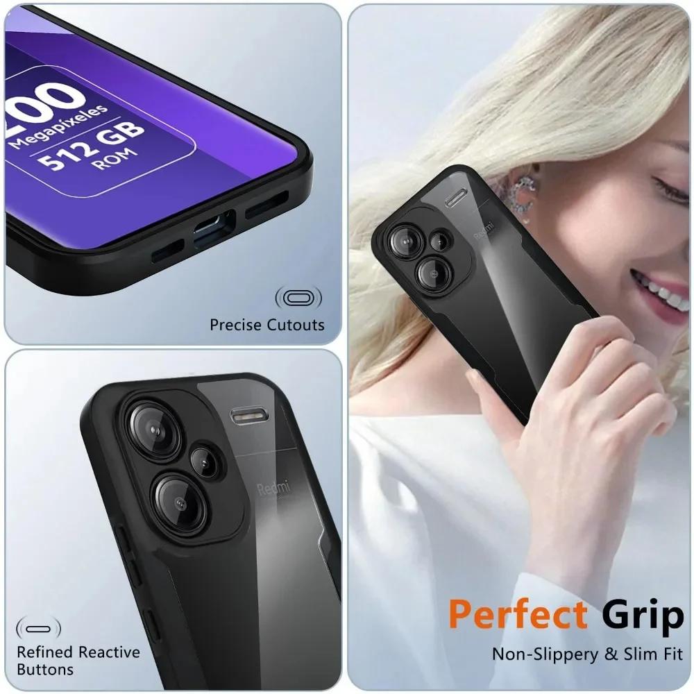 Для Redmi Note 13 14 Pro Plus 360 Защитная пленка для экрана на все тело Прозрачный чехол для Redmi Note 13 14 Pro Ударопрочная крышка для телефона