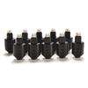 Black Round To Square 3.5mm Audio Adapter Optical Mini Jack Plug To Toslink Female To Male