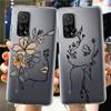 Прозрачный чехол для Xiaomi Mi Poco X3 NFC M3 Pro F3 F1 11 Lite 12 Redmi Note 10 9S 8 7 9, мягкий чехол для телефона Love Line Flower