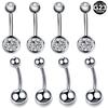 European And American Navel Navel G23 Pure Titanium Basic Navel Navel Navel Navel Navel Button Simple European And American Piercing Jewelry