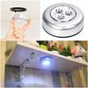 3 LED Battery Powered Stick Tap Touch Lamp Light Wall Kitchen Closet Lighting