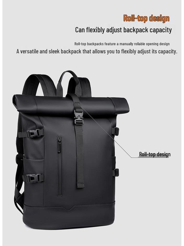 Мужской рюкзак большой вместимости для бизнеса и путешествий 2025: Повседневный, Для поездок на работу, Удобный для компьютера.