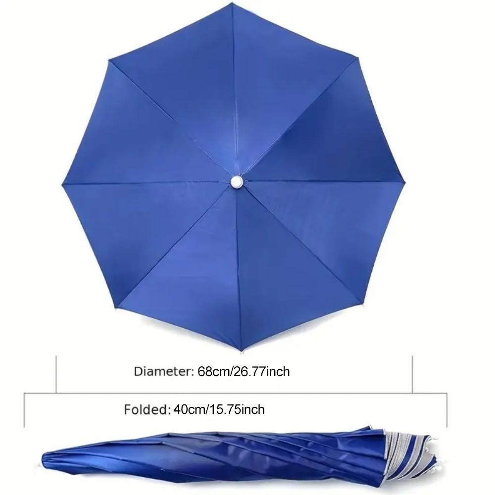 Рыболовная шляпа-зонт с эластичной повязкой на голову. Портативная рыболовная шляпа. Очень полезна при садоводстве и отдыхе на свежем воздухе.