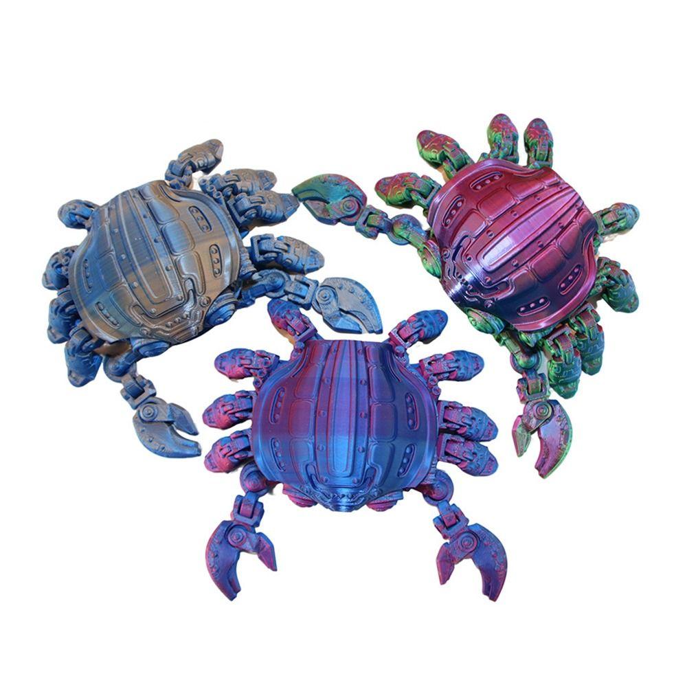 Artificial 3D Printing Toys PLA Animal Model Novelty Mechanical Crab Adult Toy