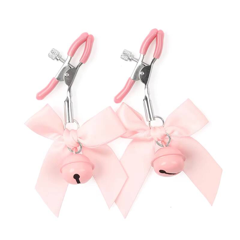 Bells Bows Breast Clips Couple's Training Restraint Adult Sex Toys Necessary Foreplay Flirting Punishment Gifts