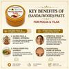 Go Natural Chandan Teeka | Natural and Herbal Sandalwood Paste for Holi, Festivals, Rituals, and Celebrations | 100g Pack