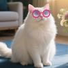 Flower Dog Sunglasses Pet Cosplay Circle Glasses Summer Beach Pet Accessories for Dogs Cats Photo Props Party Costume