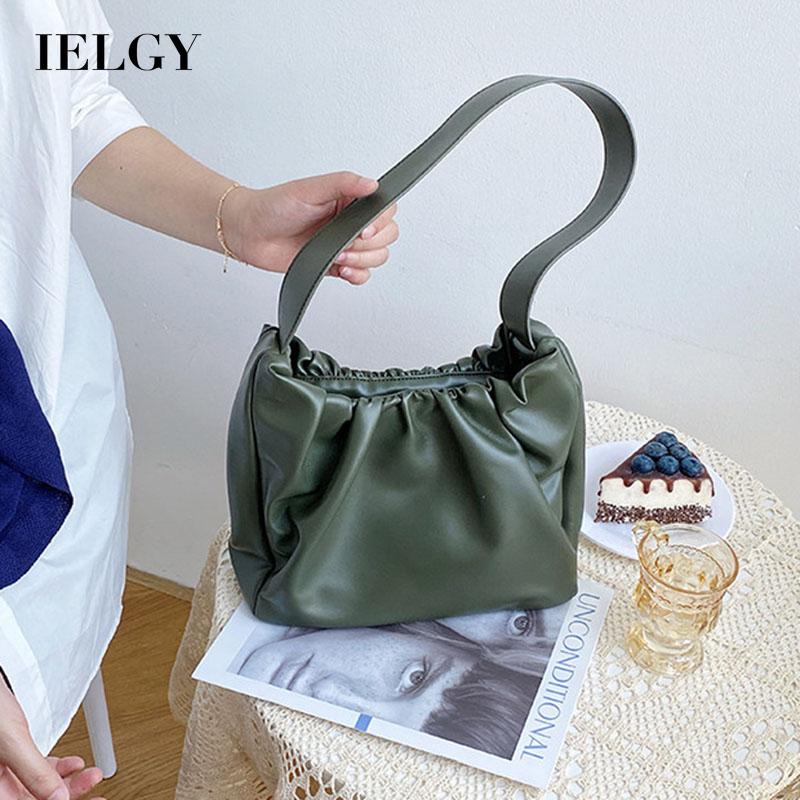 IELGY Сумка подмышки с магнитной пряжкой, простая сумка для прогулок, корейская версия, модная сумка на плечо, женская сумка из искусственной кожи