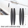 2 шт., 40x5 см, защита для автомобильного бампера, полоски от царапин, наклейка, 4 шт., 14x2,5 см, защита двери автомобиля, защита от столкновений