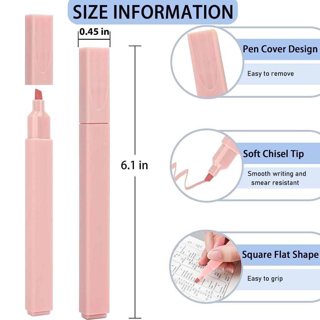 Маркеры Симпатичные пастельные ручки 12 цветов Библейские ручки без растекания с мягким наконечником Эстетические ручки Маркеры Kawaii Канцелярские принадлежности для студентов