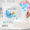 50pcs Laundry Detergent Anti Cross Mixing Color Absorbing Film Washing Machine  Clothes Anti  Dyeing Color Absorbing Film