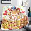 Pokemon Pikachu Flannel Blanket Comfortable Print Warm Suitable for Indoor Picnic Sofa Bed Chair.-TING