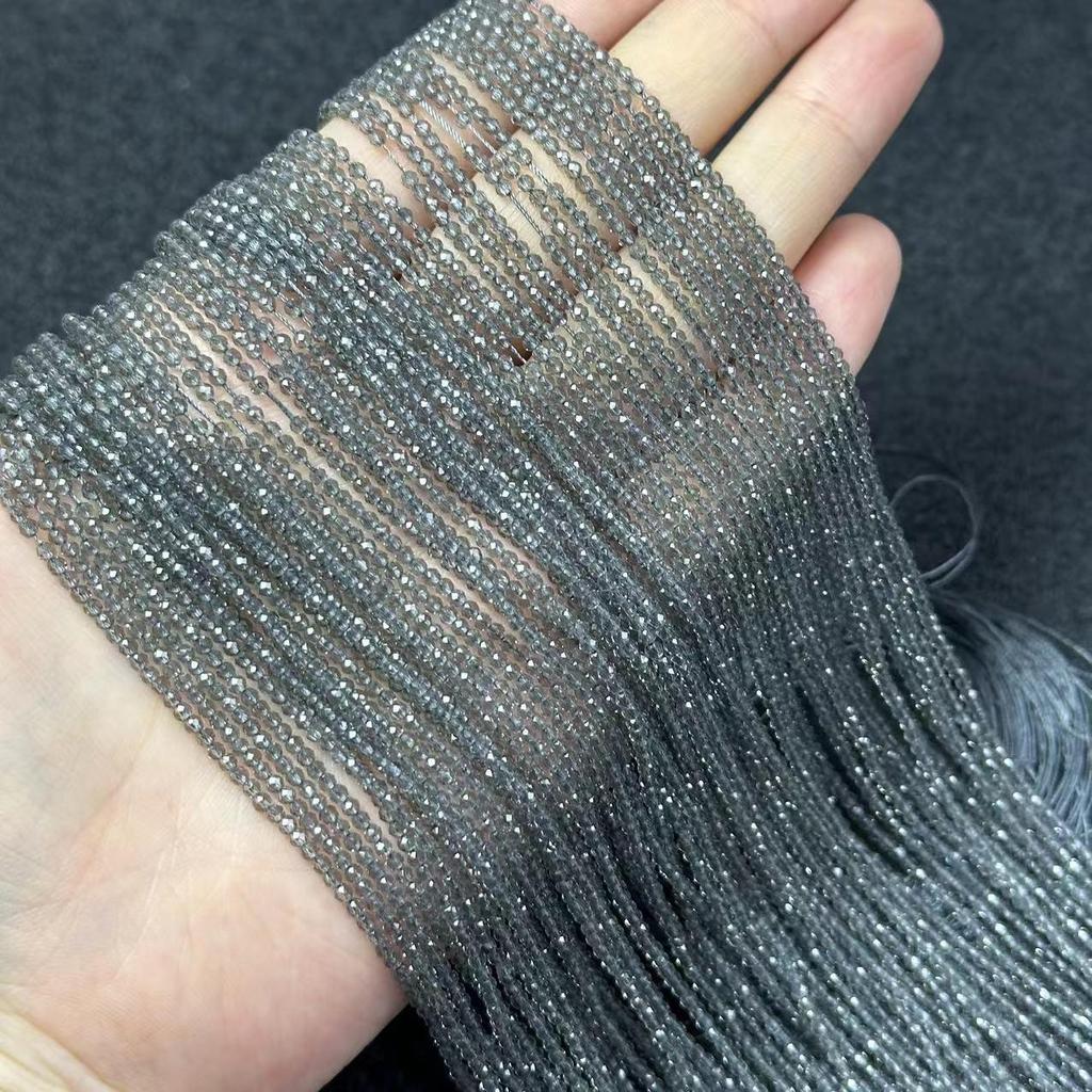 2 мм редкоземельный стеклянный кристалл граненые бусины кисточка ключица цепочка браслет ожерелье аксессуары