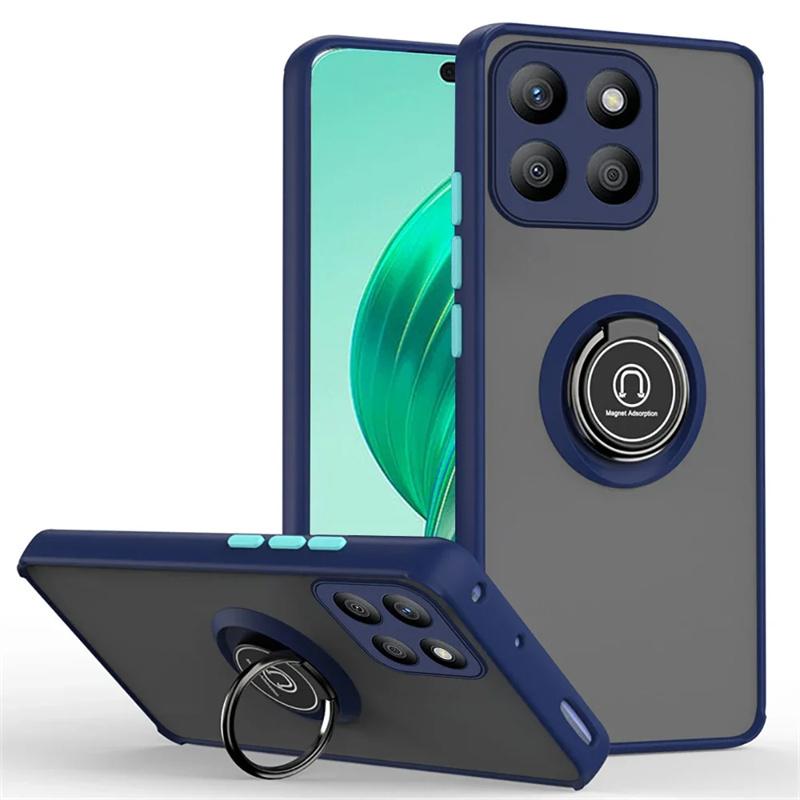 Матовый защитный чехол для Honor X8b X7b 5G X9b X8a X7a X6a X9a X7 X6 X5 Plus чехол-кольцо магнитный держатель подставка противоударный чехол Fundas