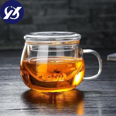 Офисная термостойкая стеклянная кружка для чая и кофе с крышкой и заварочным устройством, прозрачная чашка из боросиликатного стекла с фильтром, бутылка для воды
