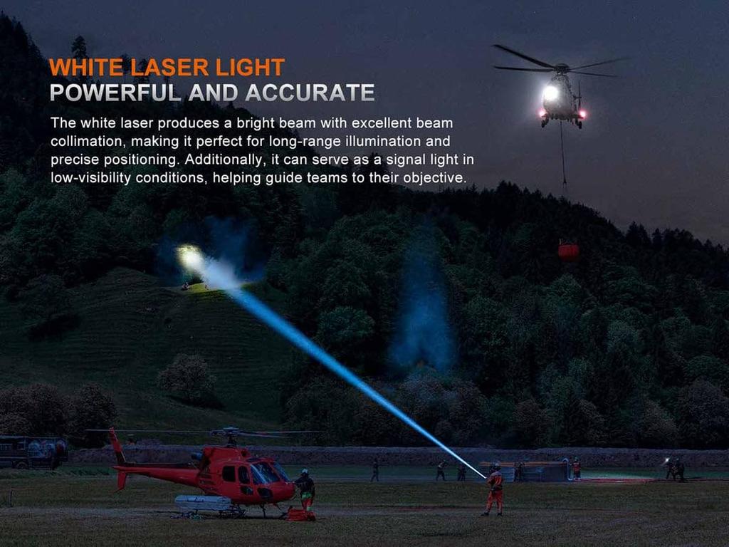 Fenix LR36R Beam for Rescue Professional Use Handle with High-Brightness Flashlight, LED/LEP, 10,000 Lumens, 1,260m Distance, [For Only, Care]