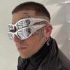 Glasses Futuristic Sports Lovers' Hip-Hop Sunglasses Fashionable Punk  Accessories