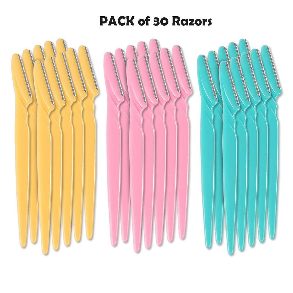 30PCS/Pack Small Professional Trimmer Safe Blade Shaping Knife Eyebrow Blades Face Hair Removal Scraper Shaver Makeup Beauty Tools