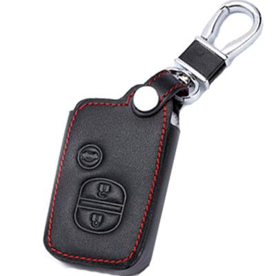 Оригинальный кожаный чехол для ключей Toyota, Mark X, Prius, Crown и т. д.. Чехол для смарт-ключа, Держатель для ключей, Черный