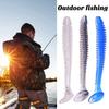 10/30/50Pcs Fishing Lures Soft Baits with T-Tail Vibrant Color Tear-Resistant Reusable Flexible Soft Artificial Lures Fake Baits