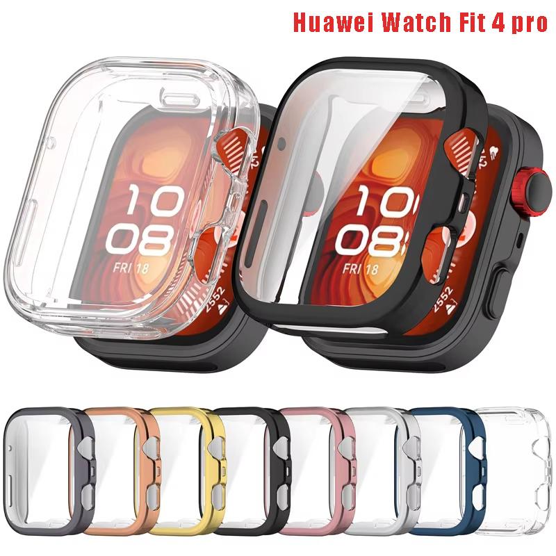 Полное покрытие для Huawei Watch Fit 4 Pro Защитная пленка на экран из ТПУ Чехол Защитная рамка Бампер Оболочка Huawei Watch Fit 4Pro