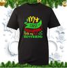 My First Christmas With My Hot New Boyfriend Tshirt Xmas Couple Match Tee Top
